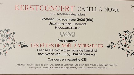 Kerstconcert Capella Nova
